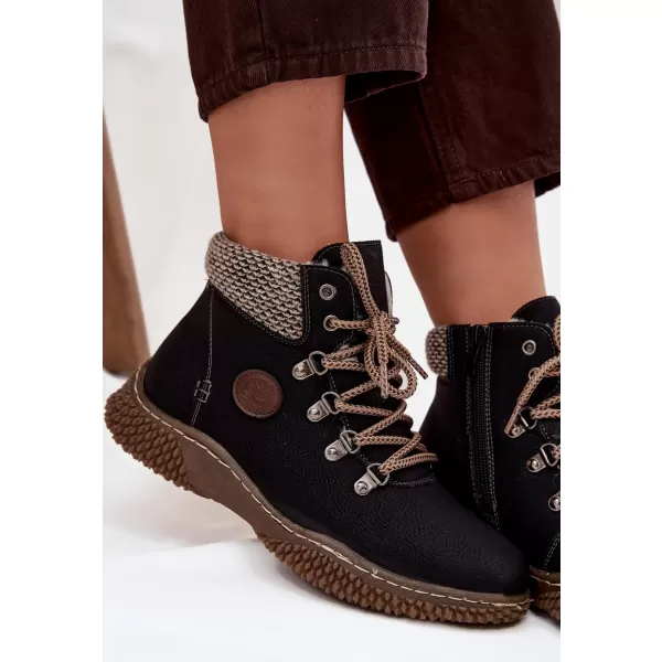  Dámske traperky BOTO 25BT02-9374 BLACK 
