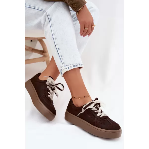  Dámske tenisky BIG STAR SHOES UU274004 BROWN 