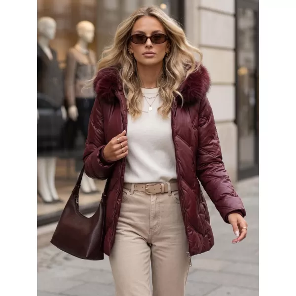  Dámska bunda DSTREET TY5813 BORDOVÁ 