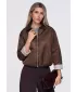 Dámska bunda OMBRE OW-JT-E0003 BROWN