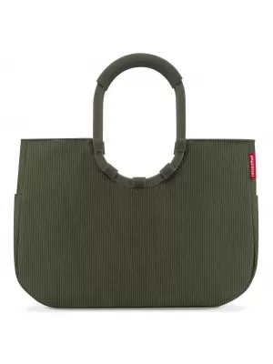 Nákupná taška REISENTHEL Loopshopper L Cord CORD DARK MATCHA