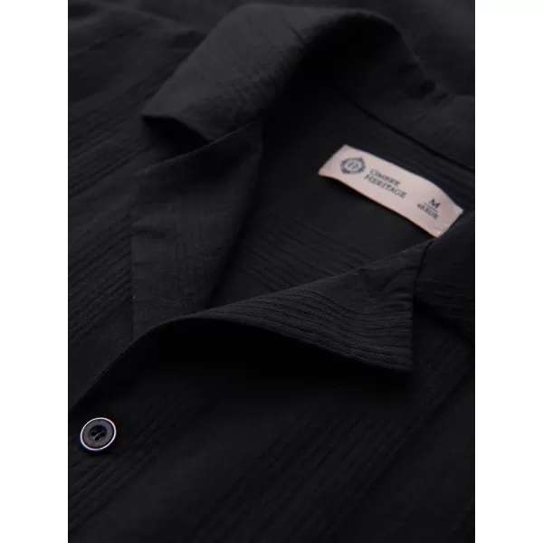  Pánska košeľa OMBRE OM-SHSS-0221 BLACK 