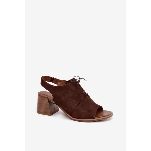  Dámske sandále ZAZOO 40523 CHOCOLATE 