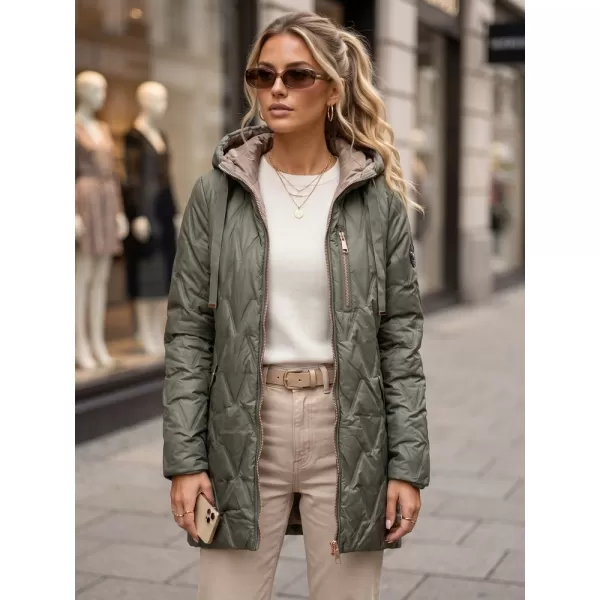  Dámska bunda DSTREET TY5770 ZELENÁ 