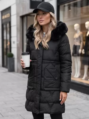 Dámska bunda DSTREET TY5824 ČIERNA
