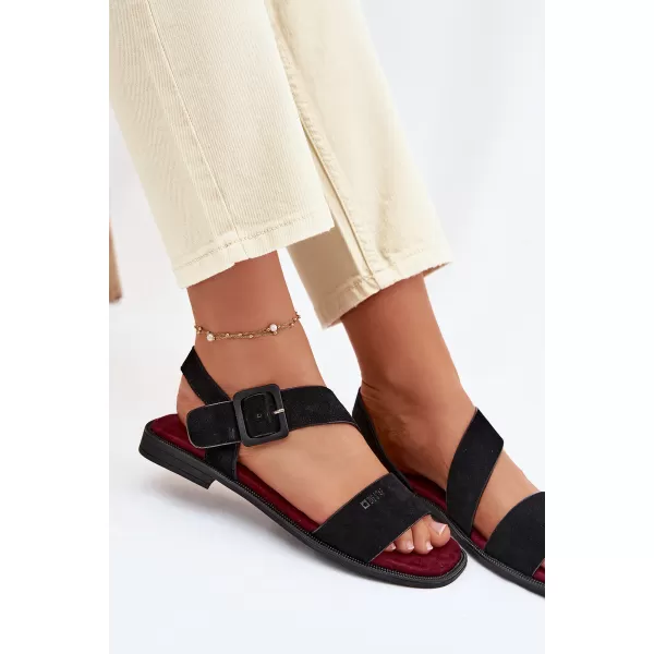  Dámske sandále BIG STAR SHOES TT274490 BLACK 