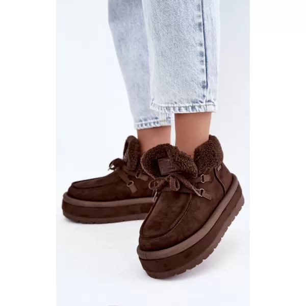  Dámske topánky BIG STAR SHOES UU274214 BROWN/BEIGE SHADOWS 