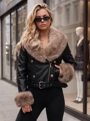 Dámska bunda DSTREET TY5981 ČIERNA