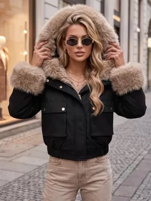 Dámska bunda DSTREET TY5835 ČIERNA