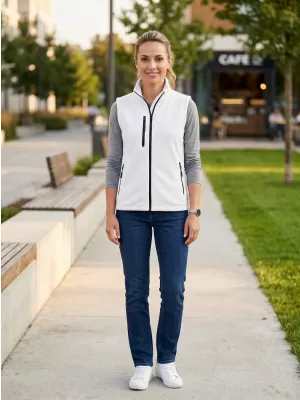 Dámska fleece vesta MALFINI EXIT W-525 BIELA