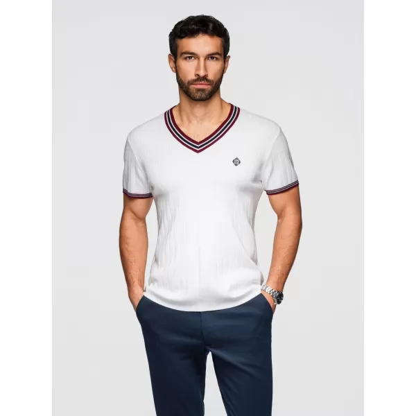  Pánske tričko OMBRE OM-TSCT-0266 WHITE 
