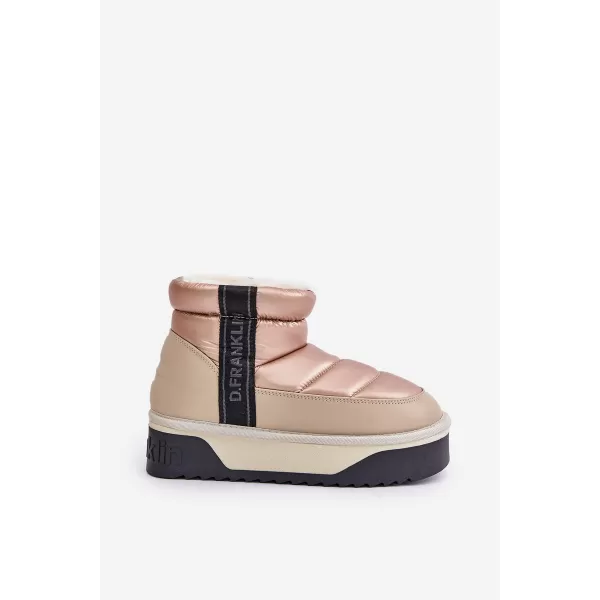  Dámske snehule D.FRANKLIN DFSH371010 BEIGE 