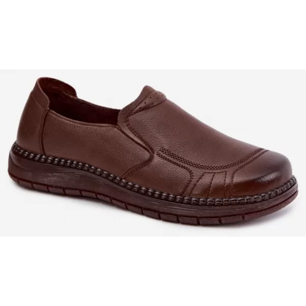  Dámske poltopánky VINCEZA 107241 BROWN 