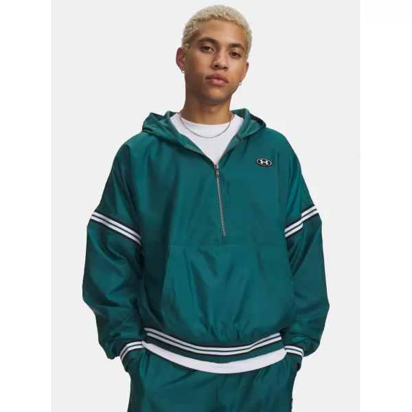  Pánska bunda UNDER ARMOUR UA ICON SW WOVEN JKT 6010974-338 ZELENÁ 