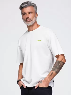 Pánske tričko OMBRE OM-TSPT-0284 OFF-WHITE