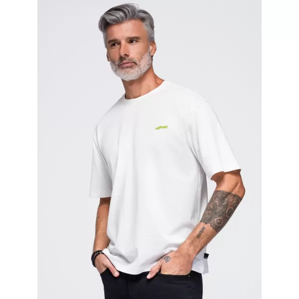  Pánske tričko OMBRE OM-TSPT-0284 OFF-WHITE 