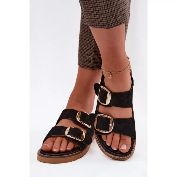  Dámske šľapky BOTO 1523 BLACK 
