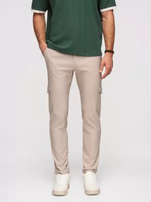 Pánske nohavice OMBRE P1515 BEIGE