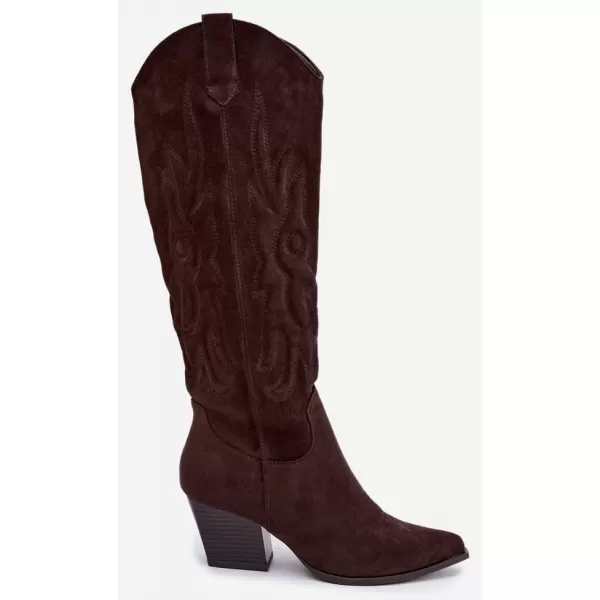  Dámske čižmy BOTO 9697A-1 BROWN 