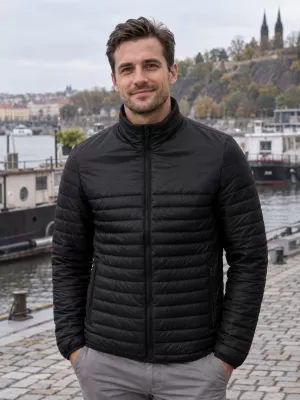 Pánska bunda MALFINI PHANTOM 540 ČIERNA