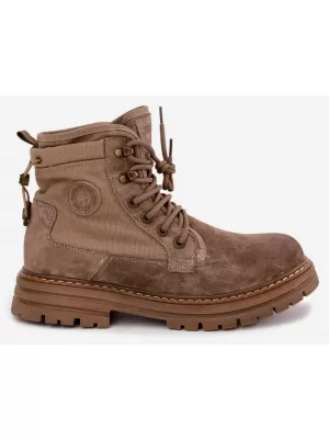 Pánske členkové topánky BIG STAR SHOES UU174253 BEIGE