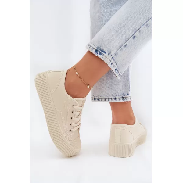  Dámske tenisky BIG STAR SHOES TT274271 BEIGE 