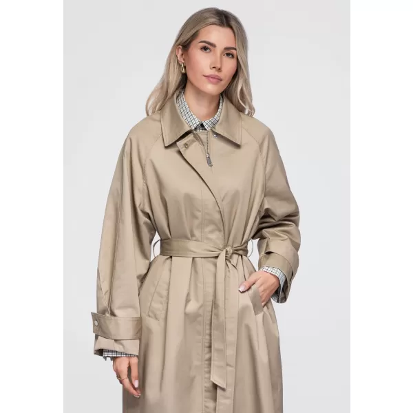  Dámsky kabát OMBRE OW-CT-E0002 BEIGE 