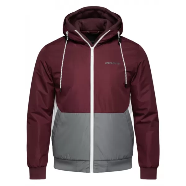  Pánska bunda OMBRE C584 BURGUNDY AND GREY 