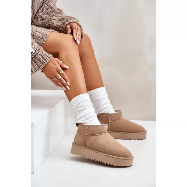  Dámske snehule BOTO NN604 KHAKI 