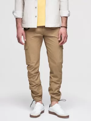 Pánske nohavice OMBRE P1526 LIGHT BROWN