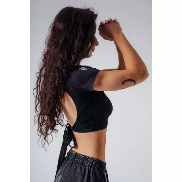  Dámske triko NEBBIA OLYMPIA OPEN-BACK 938 BLACK 
