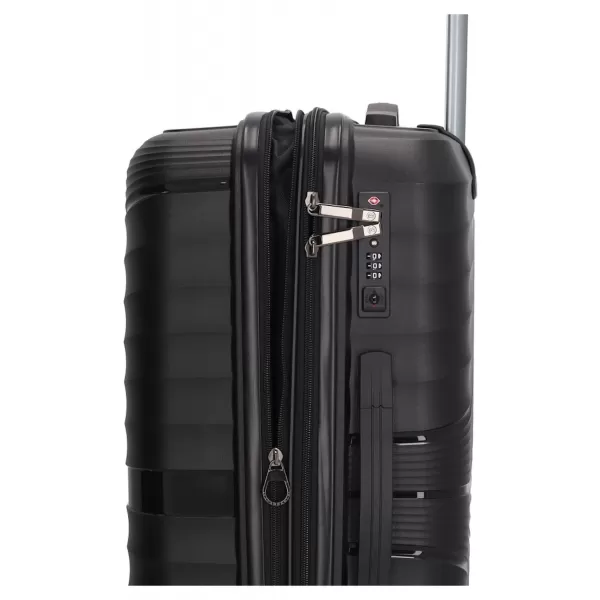 Škrupinový kufor BEAGLES TRAVEL M 25138 BLACK 