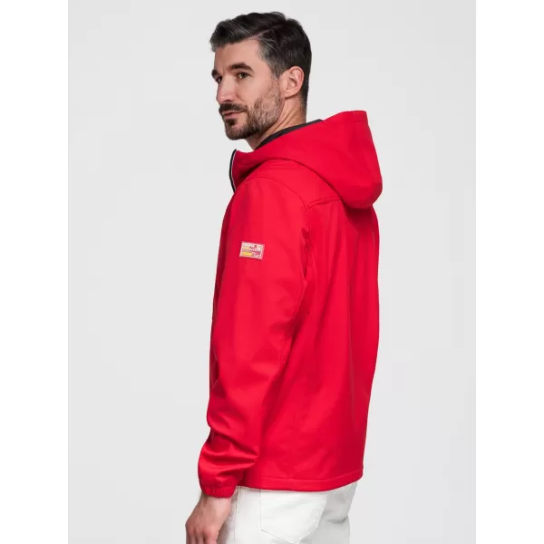  Pánska softshellová bunda OMBRE OM-JANP-0292 RED 