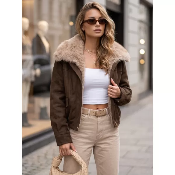  Dámska bunda DSTREET TY5698 HNEDÁ 