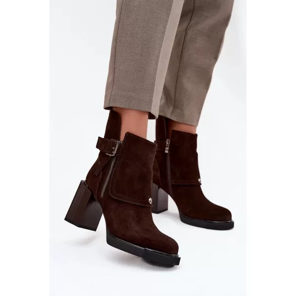  Dámske čižmy VINCEZA 91152 CHOCOLATE 