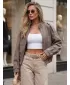 Dámska bunda DSTREET TY5848 KHAKI