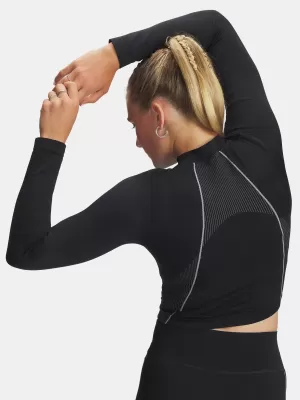 Dámske tričko UNDER ARMOUR VANISH SEAMLESS LS 6000645-004 ČIERNA