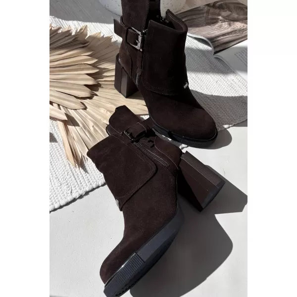  Dámske čižmy VINCEZA 91152 CHOCOLATE 