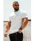Pánske tričká NEBBIA MIKE MUSCLE FIT 158 WHITE