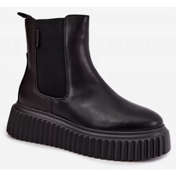  Dámske členkové topánky BIG STAR SHOES UU274334 BLACK 
