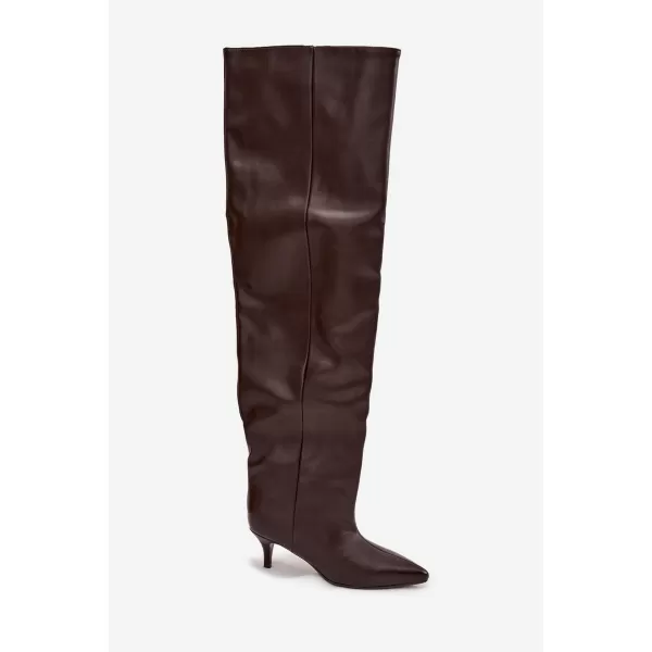  Dámske čižmy BOTO 8506 BROWN 