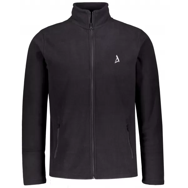  Pánska fleece mikina ALTISPORT ALM002852 ČIERNOSTRIEBORNÁ 