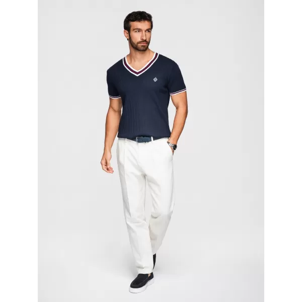  Pánske tričko OMBRE OM-TSCT-0266 NAVY BLUE 