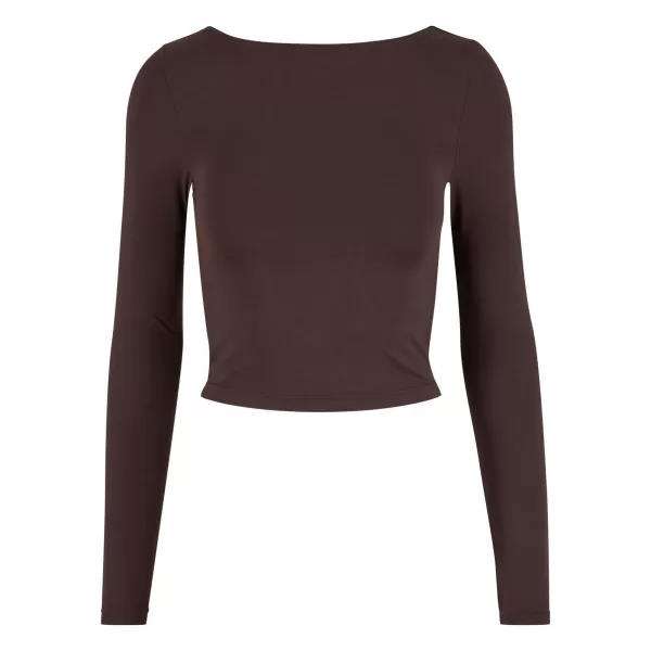  Dámske tričko URBAN CLASSICS TB7721 WARM/BROWN 