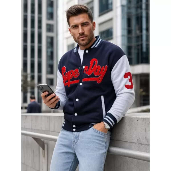  Pánska mikina DSTREET BX5443 TMAVO MODRÁ 