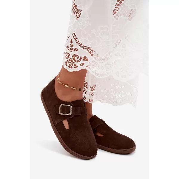  Dámske poltopánky BOTO JH578 BROWN 