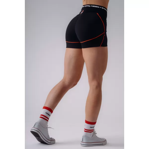  Dámske kraťasy NEBBIA OLYMPIA HIGH-WAIST 937 BLACK 