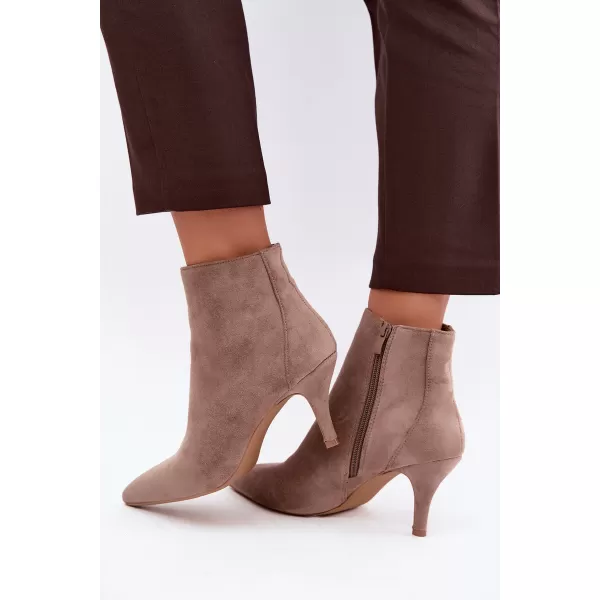  Dámske členkové topánky BOTO 2905A-1 BEIGE 