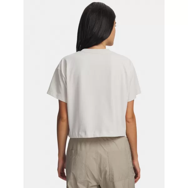  Dámske tričko UNDER ARMOUR BUNGEE HEM TEE 6010950-110 BIELA 