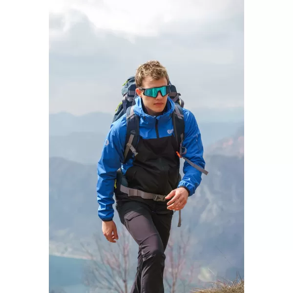  Pánska nepremokavá softshellová bunda NORDBLANC EXPEDITIOUS NBSSM8323 MODRÁ 
